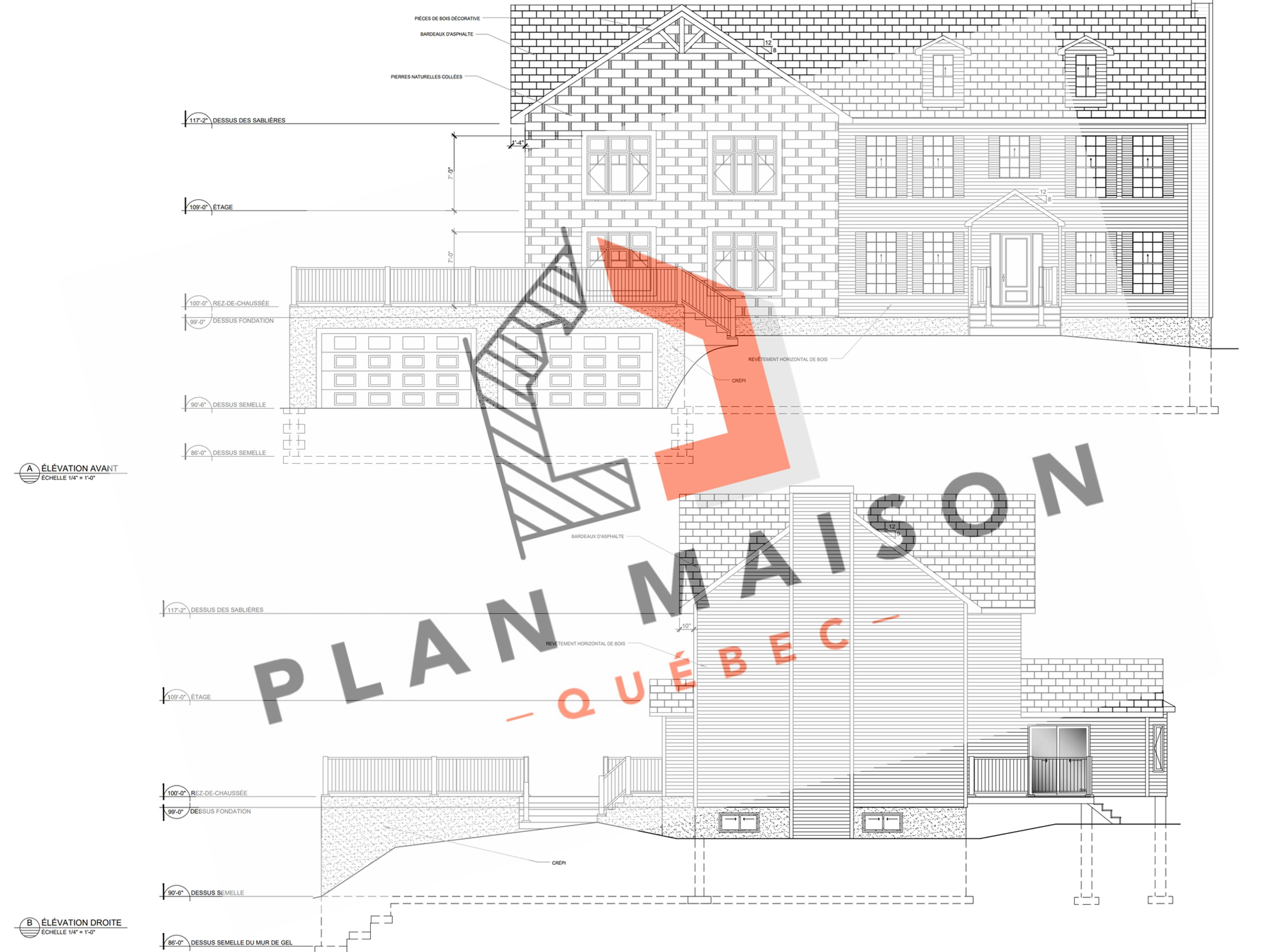 Extension of a house on a concrete terrace | Plan Maison Québec